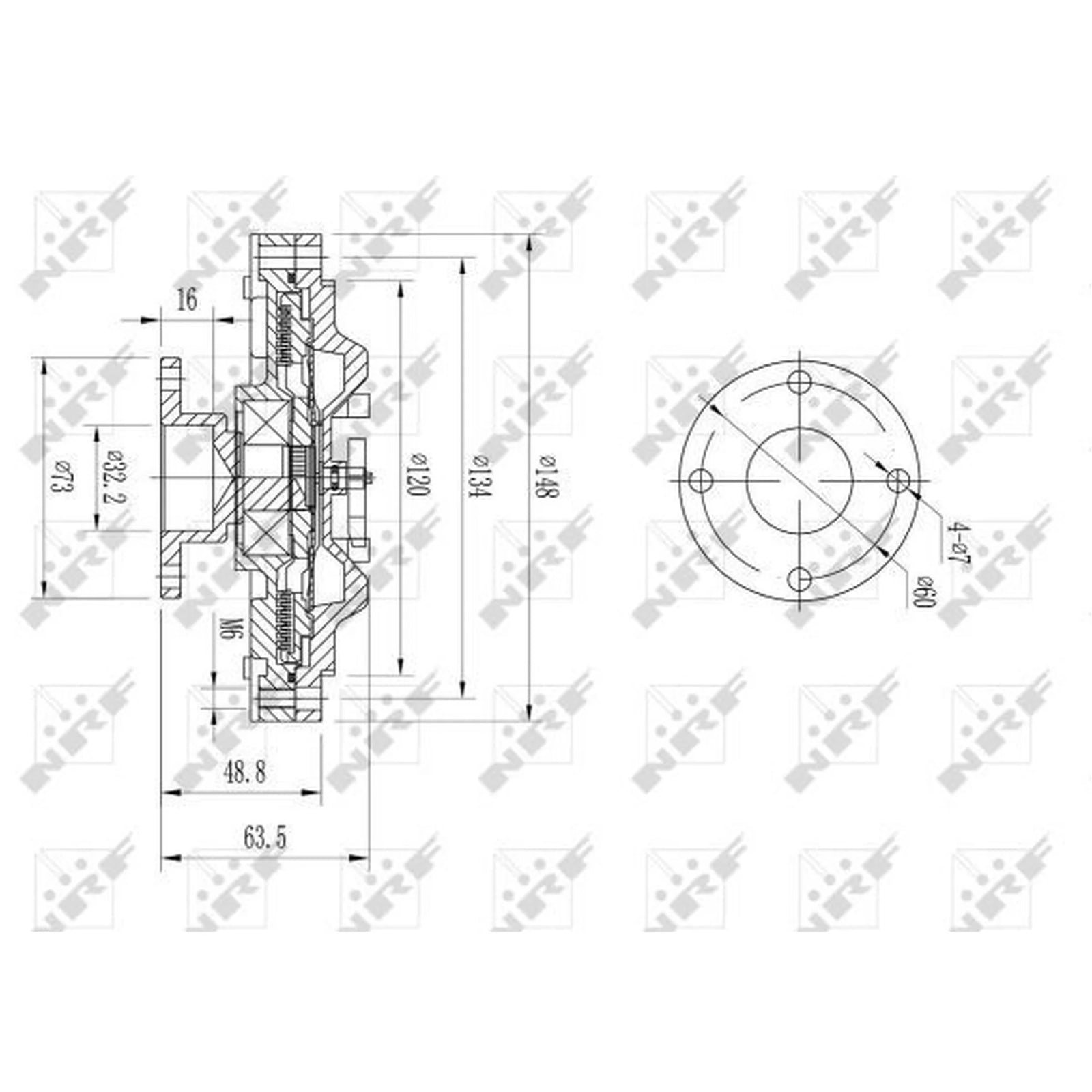 NRF Radiator Fan Clutch 49603