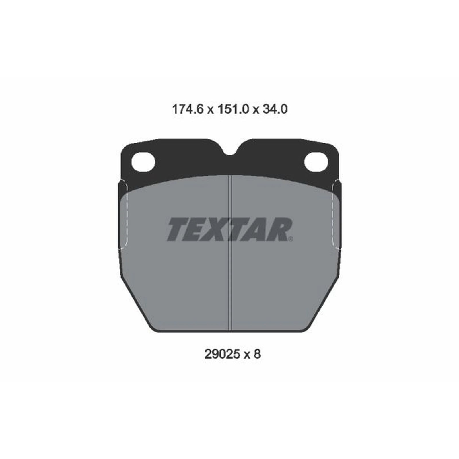 Textar Brake Pad Set 2902501