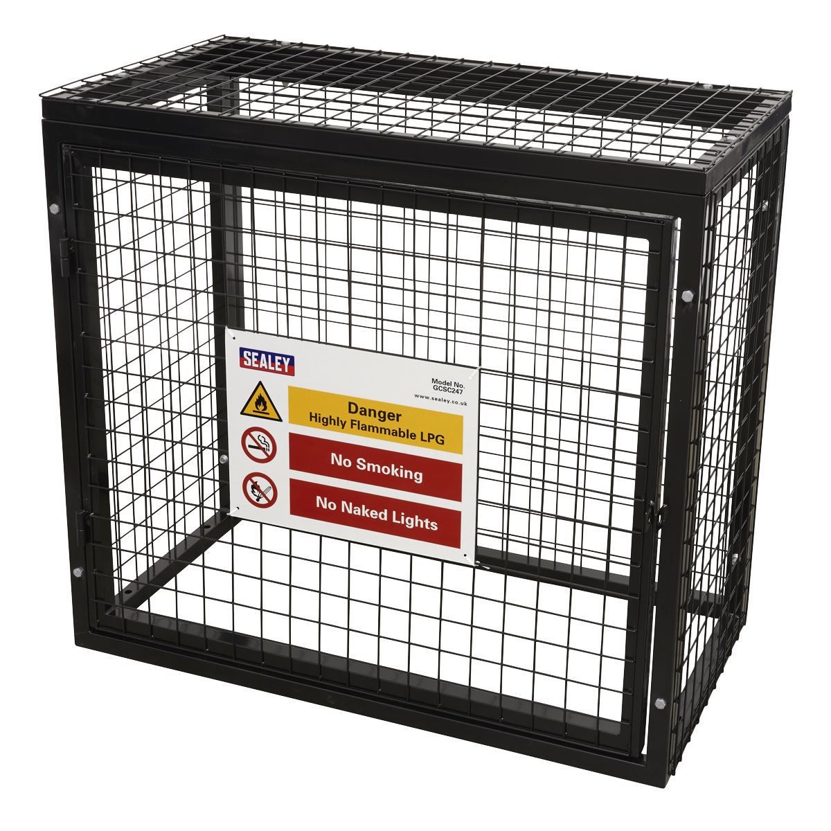 Sealey Safety Cage 2 x 47kg Gas Cylinders GCSC247