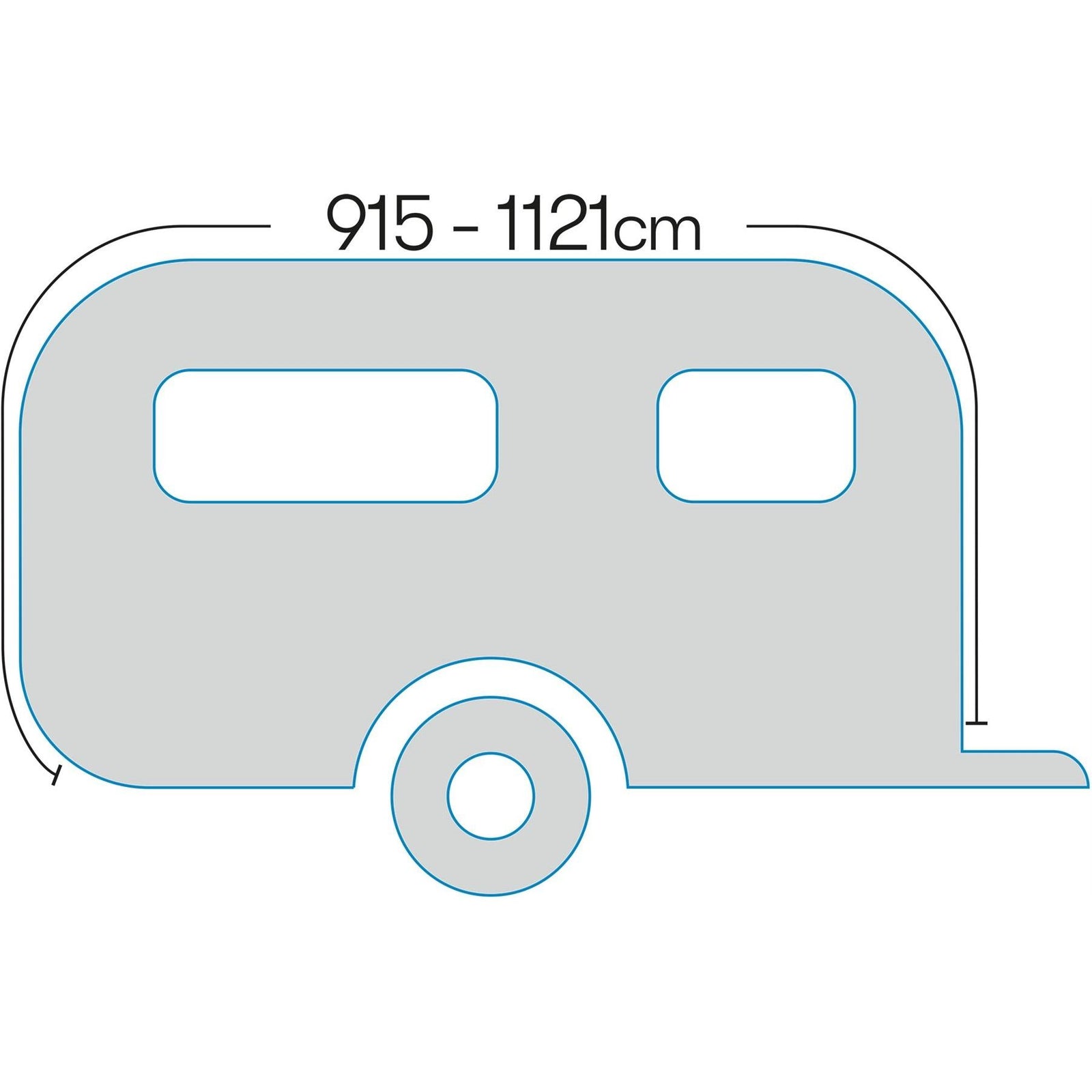 Pluto 2 Air Full Awning (915 - 945 : Size 7 : XS) 12020370700002