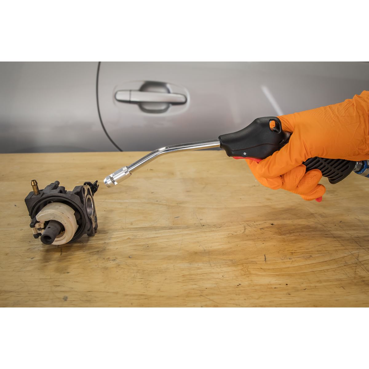 Sealey Air Blow Gun 100mm with Safety Nozzle SA9131