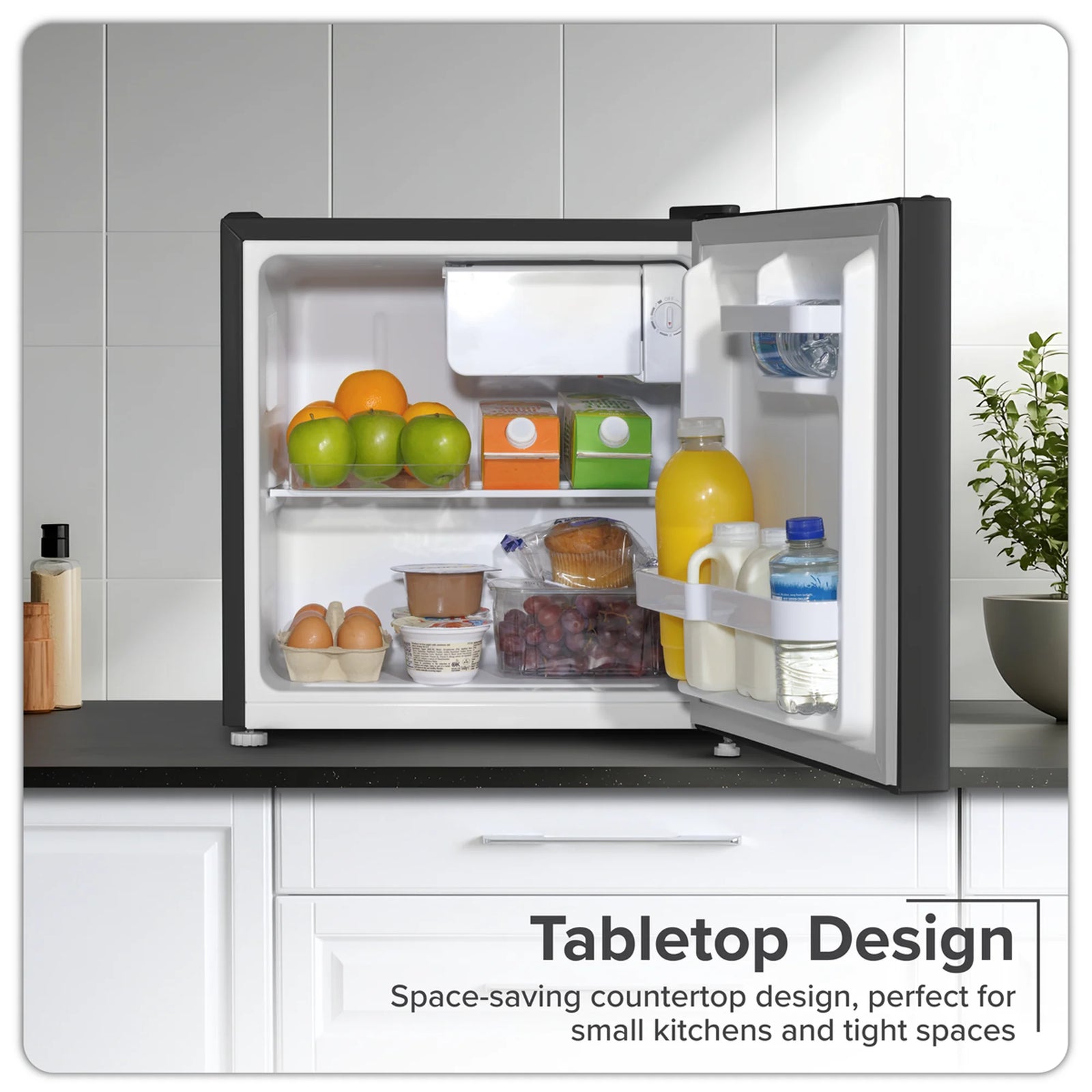 Baridi Tabletop Fridge DH257 46L Capacity with Ice Box