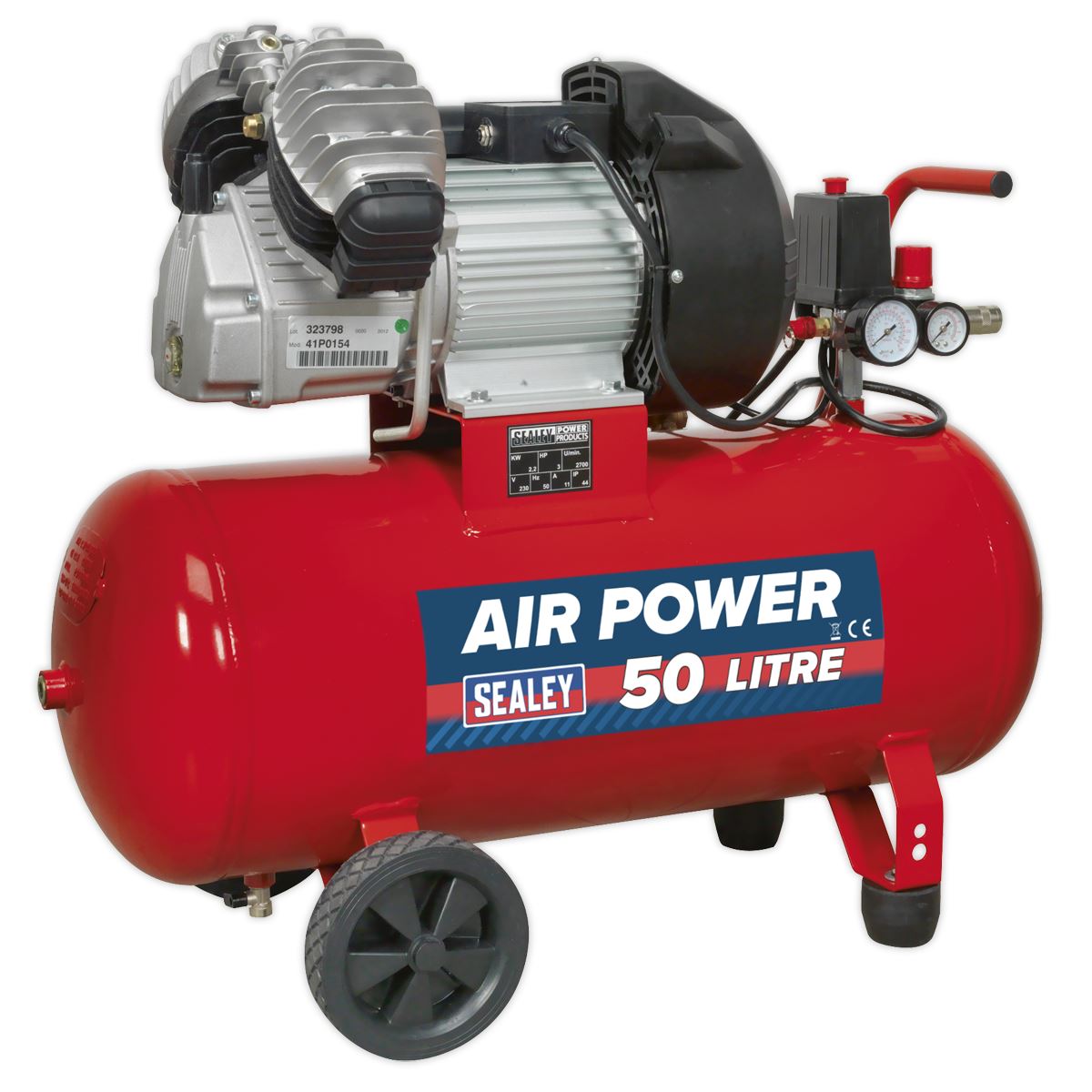 Compressor 50L V-Twin Direct Drive 3Hp