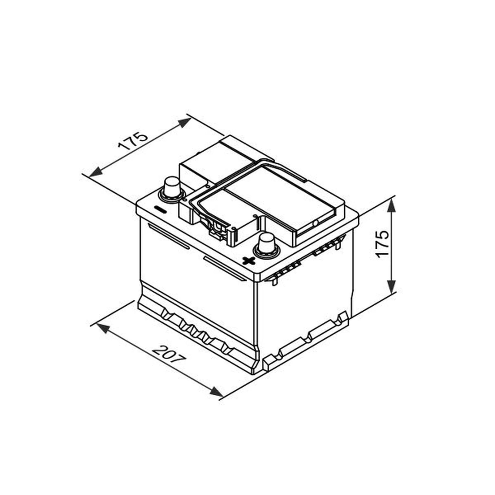 Bosch Batteries Battery 12V 45Ah 300A 0 092 T30 010