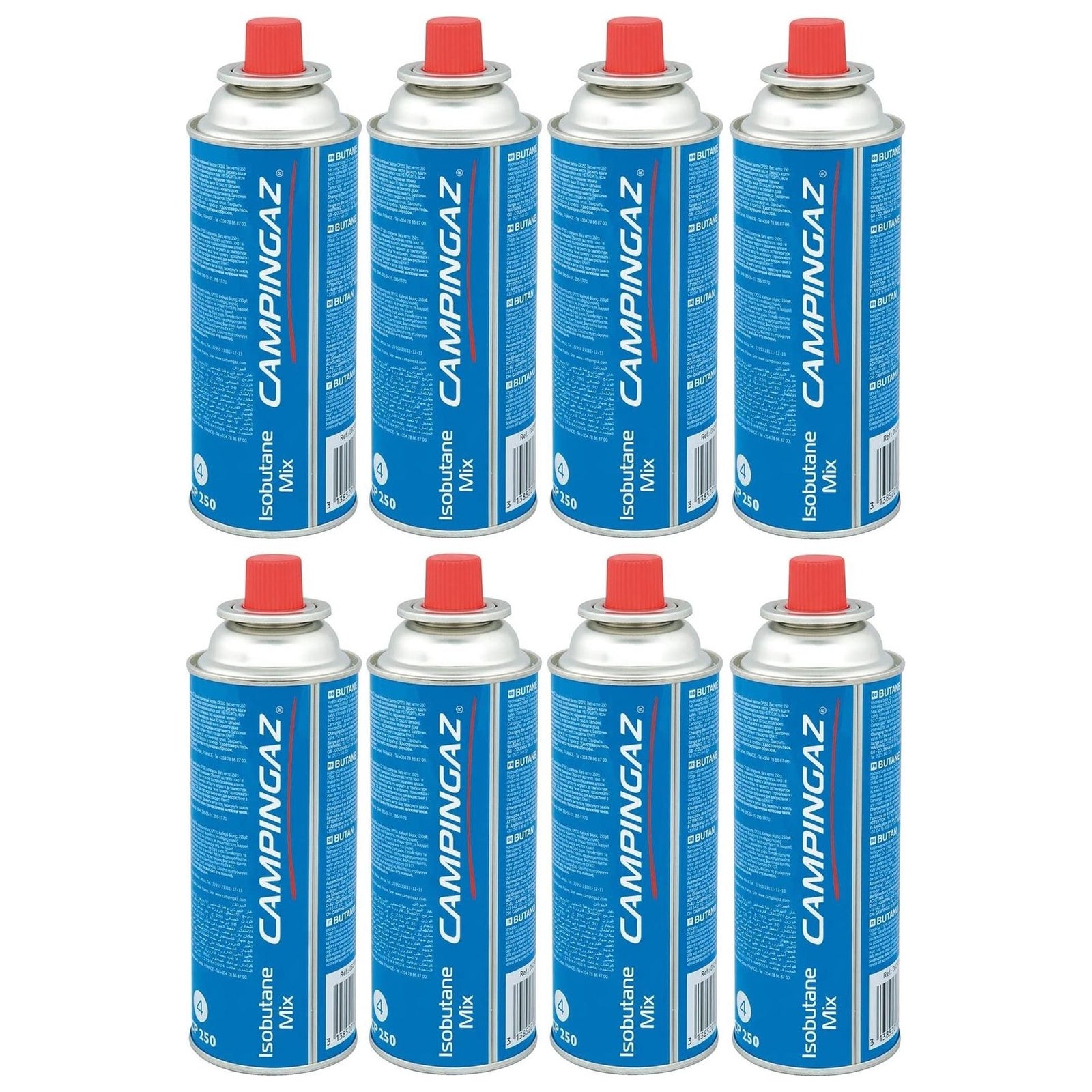 Campingaz CP250 Isobutane Gas Cartridge 8 Pack