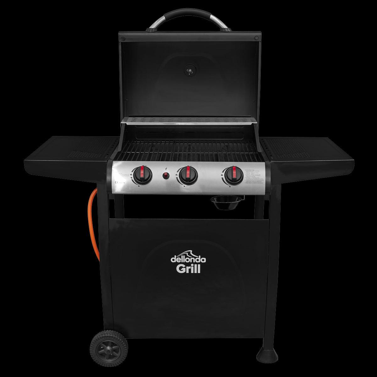Dellonda 3 Burner Gas BBQ