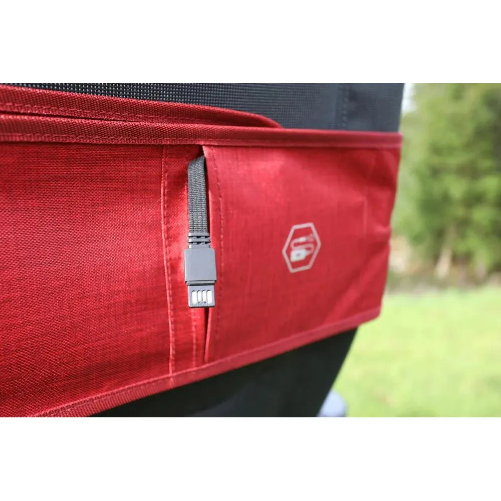 Vango Radiate Heated Cushion Standard Heather Red Chair