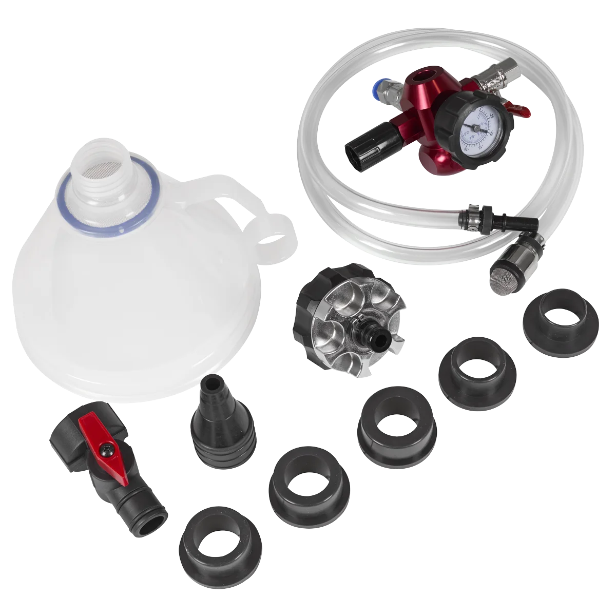 Sealey Cooling System Vacuum Purge & Refill Kit VS0046 1.25m Hose