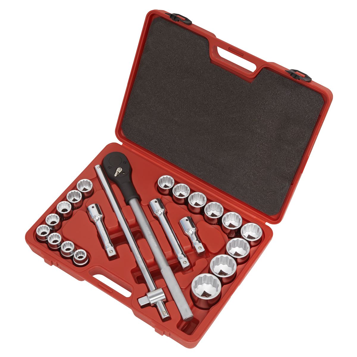 Sealey Premier Premier Socket Set 3/4"Sq Drive 12-point 22pc AK2598
