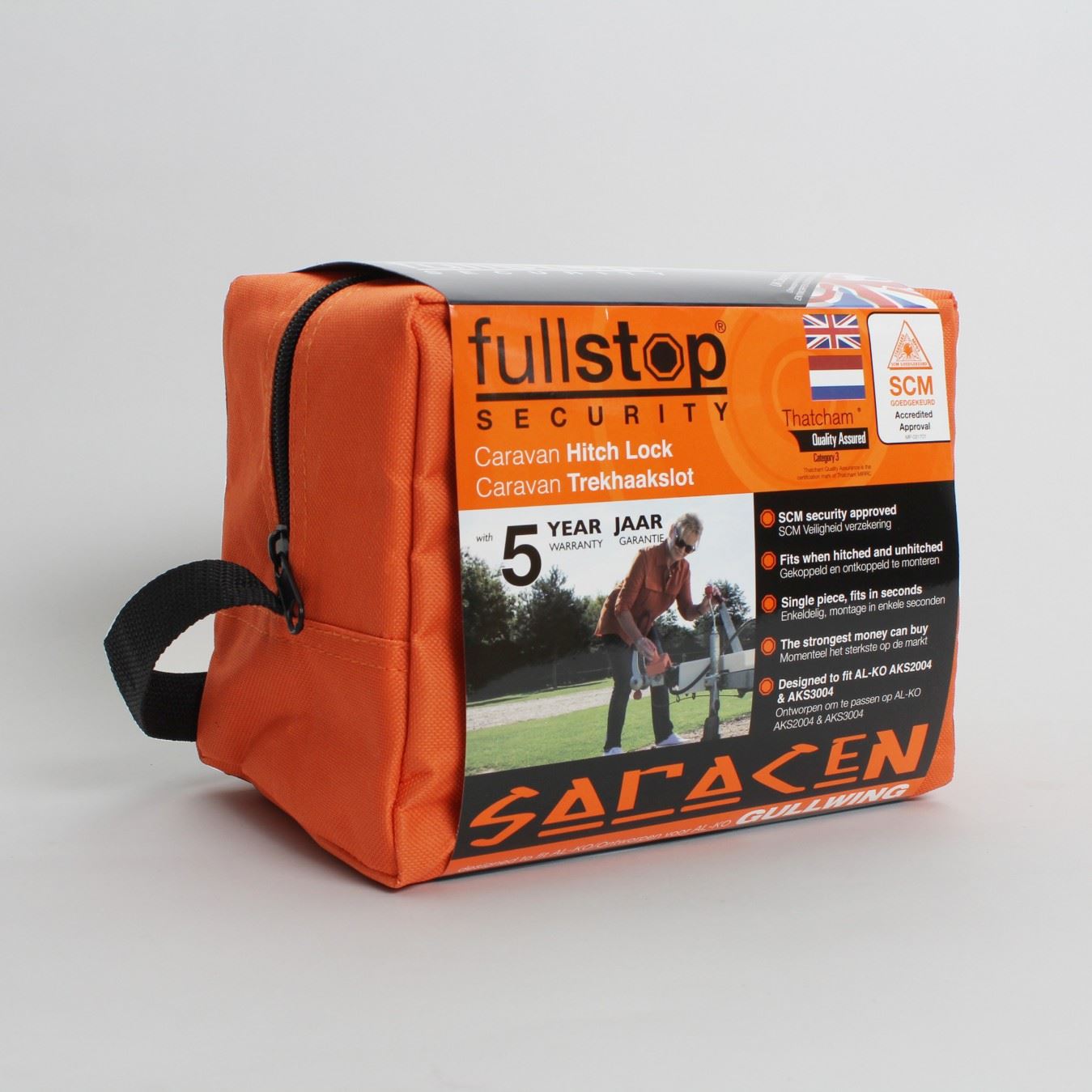 Saracen Gullwing AKS2004 / AKS3004 - Insurance Approved AlKo Caravan Hitch Lock