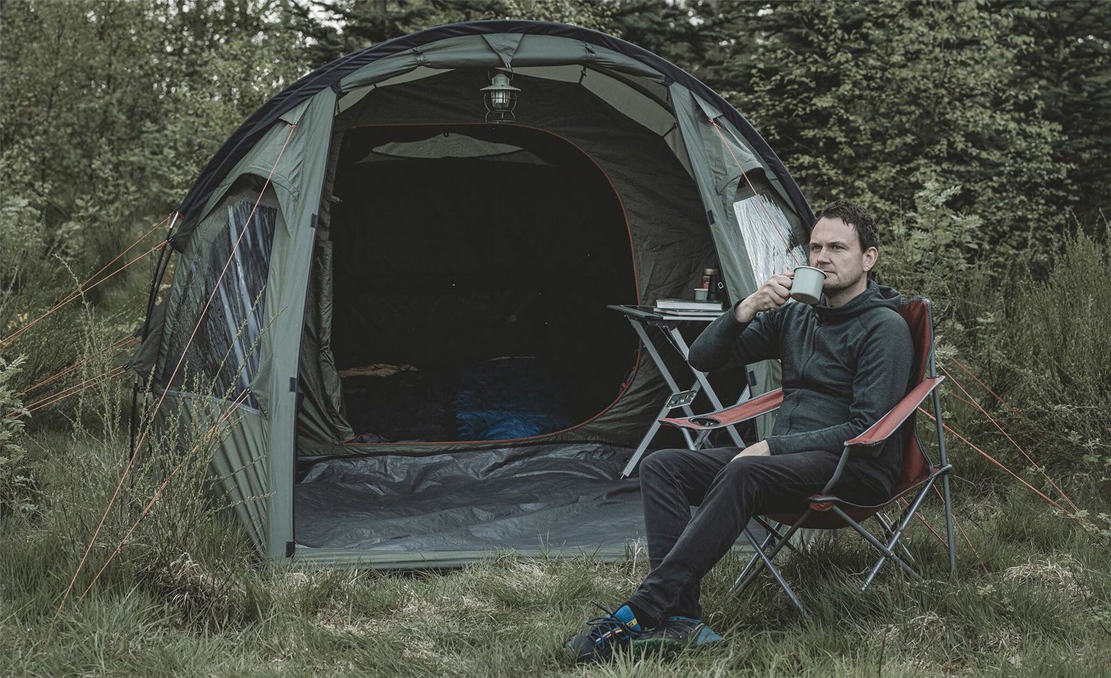 Easy Camp Hidra 5 Pole Tent Green 5 Person
