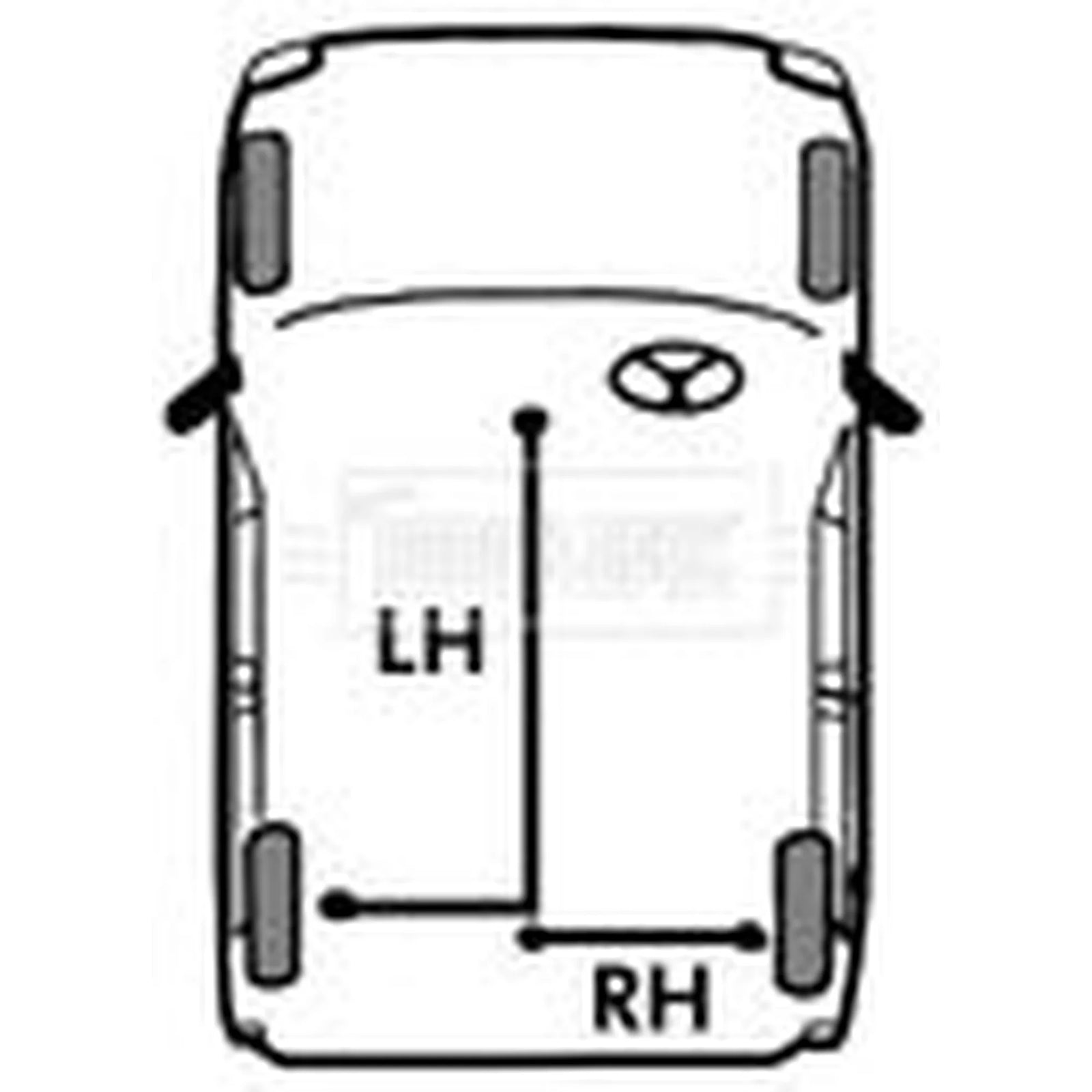 Borg & Beck Handbrake Cable Right Rear BKB2272