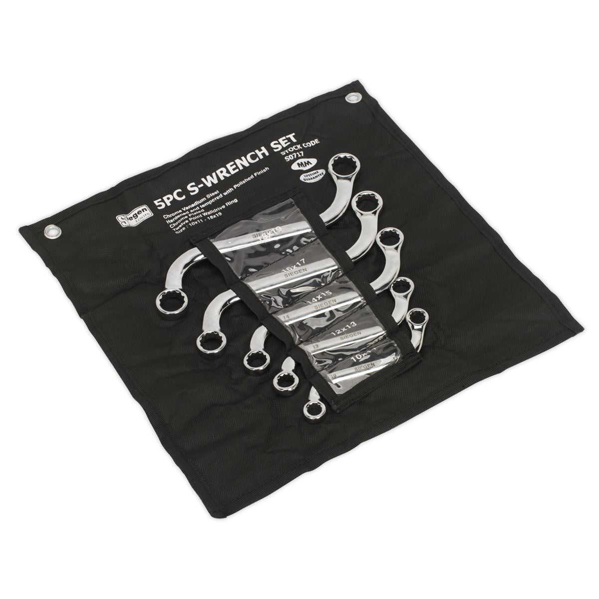 Seigen by Sealey S-Spanner Set 5pc Metric S0717