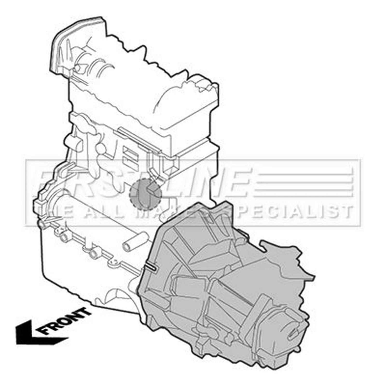 First Line Engine Mount Mounting fits Ford Mondeo 2000-2007 1.8 2.0 2.2 2.5 3.0