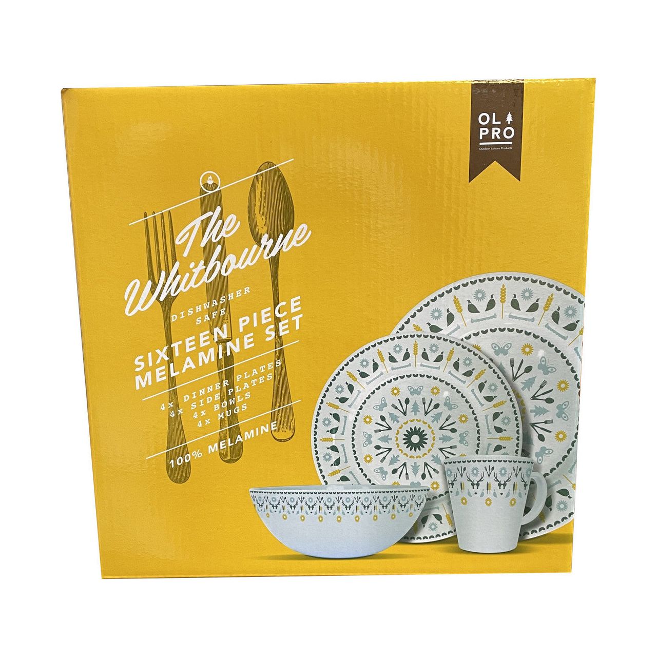 Olpro Whitbourne Melamine Set (16 Piece)