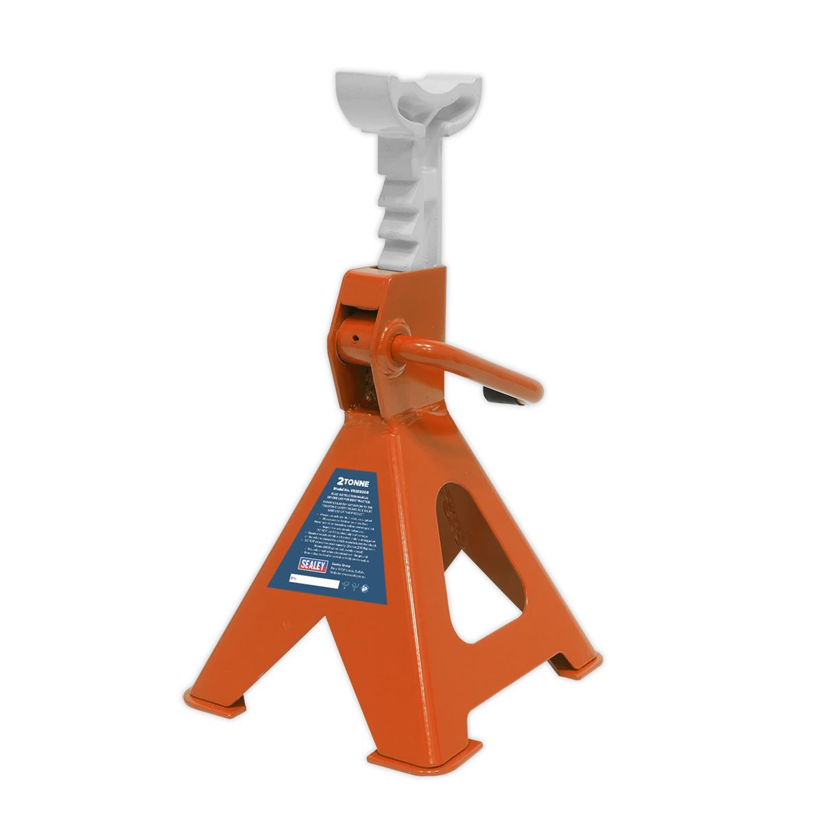Sealey AXLe Stands (Pair) 2 Tonne Capacity per Stand Ratchet Type Orange