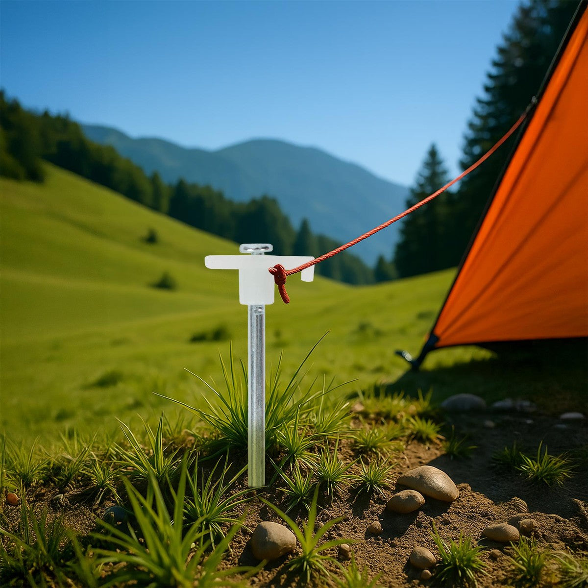 Leisurewize 20 Pc Heavy Duty Glow Tent Pegs Set 7x200mm