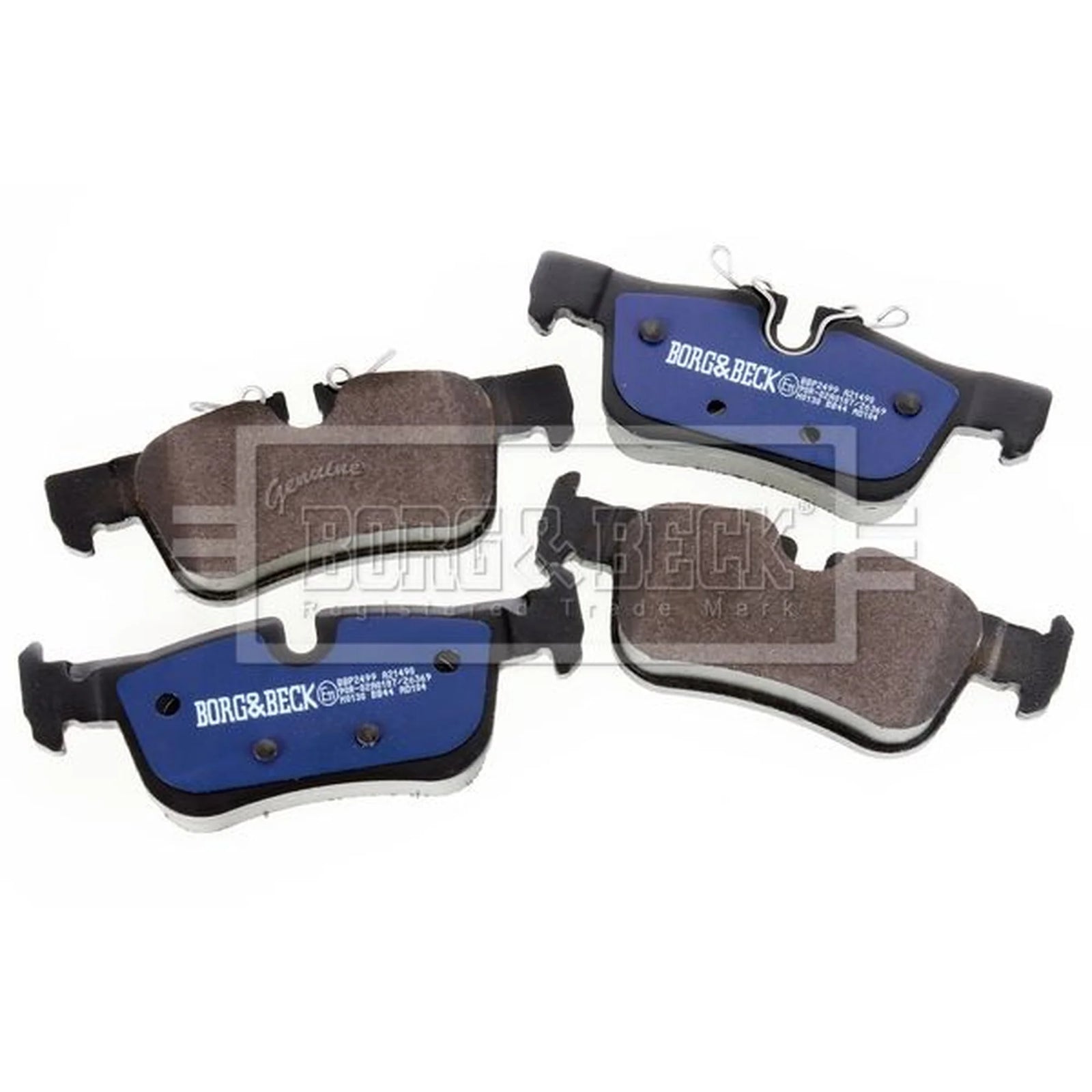 Borg & Beck 4 x Rear Brake Pad Set BBP2499