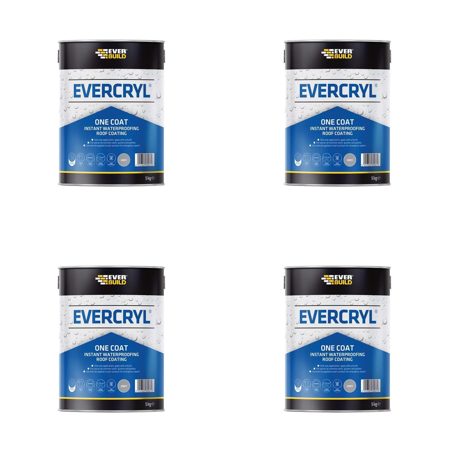 Everbuild Sika Evercryl® One Coat Grey 5kg - 851569