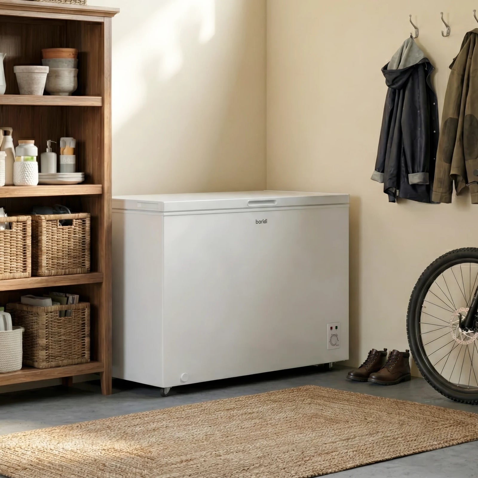 Baridi Chest Freezer DH260 299L Capacity - White