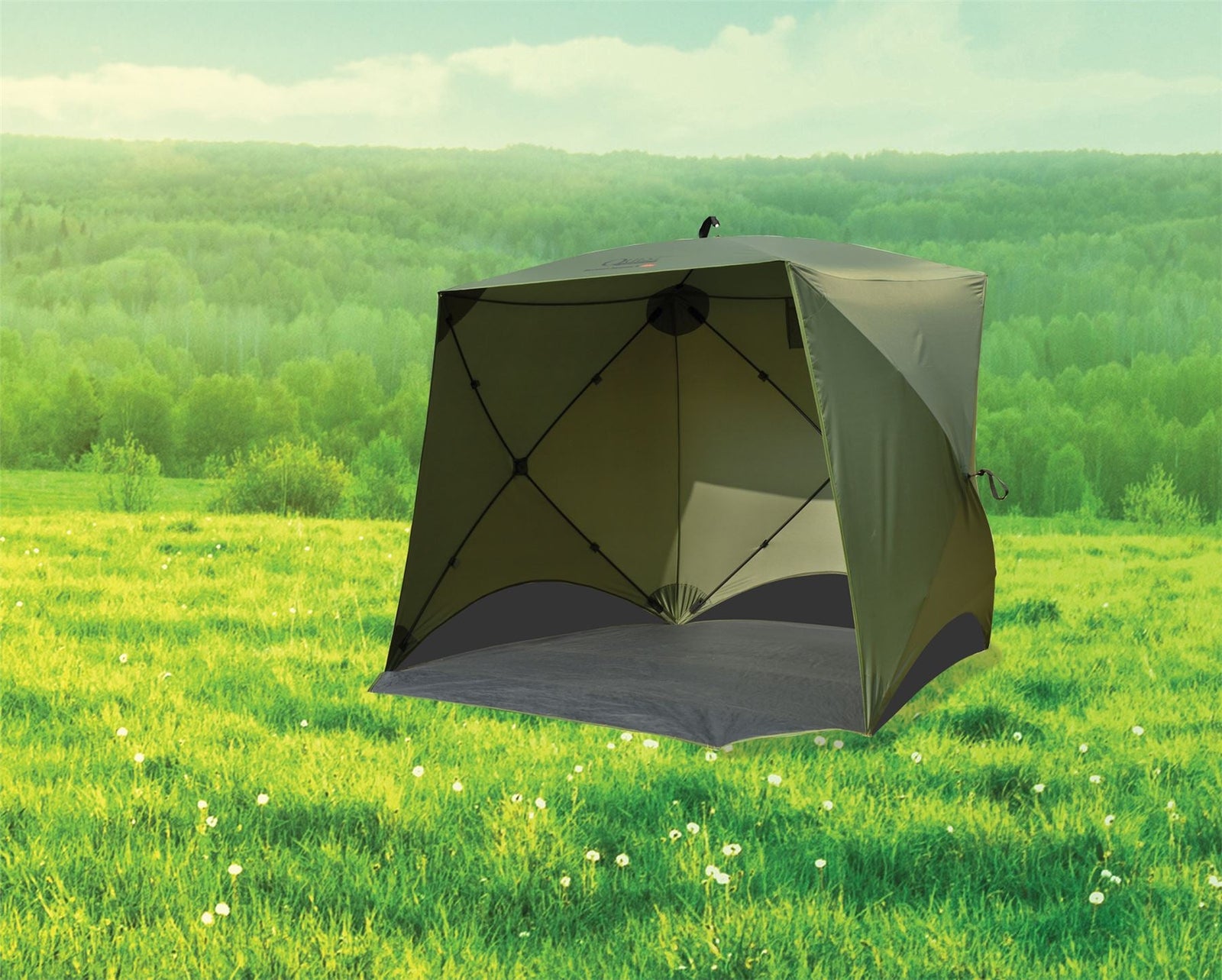 Quest Screen House 4 Mini pop up Gazebo Green
