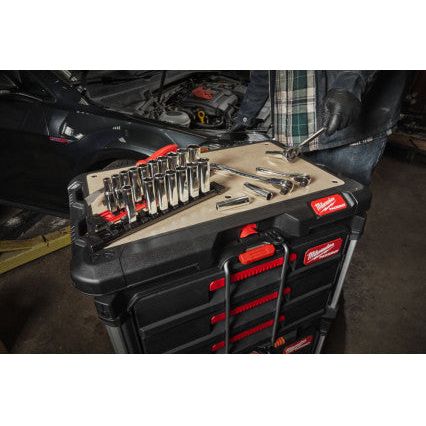 Milwaukee 3/8In. Drive 10Pc Imperial Deep Chrome Socket Set -10Pc