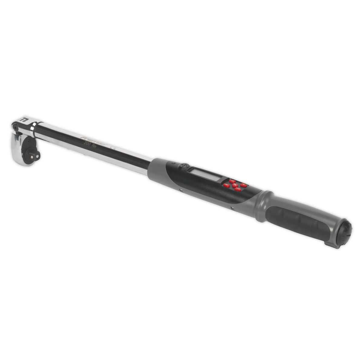 Sealey Angle Torque Wrench Flexi-Head Digital 1/2"Sq Drive 20-200Nm(14.7-147.5lb