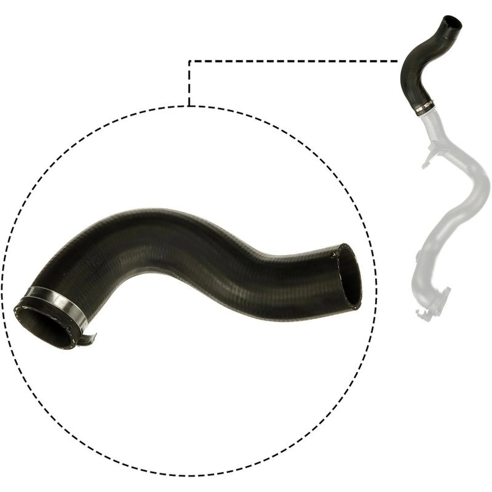 Gates Intercooler Turbo Charge Air Hose 380mm 09-1682