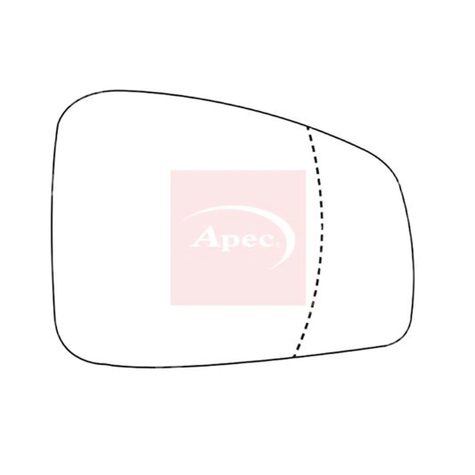 Apec Exterior Wing Mirror Glass Right AMS2258