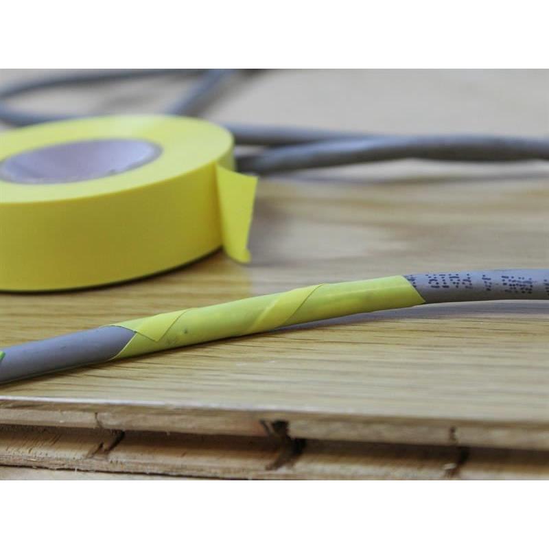 Faithfull PVC Electrical Tape Yellow 19mm x 20m