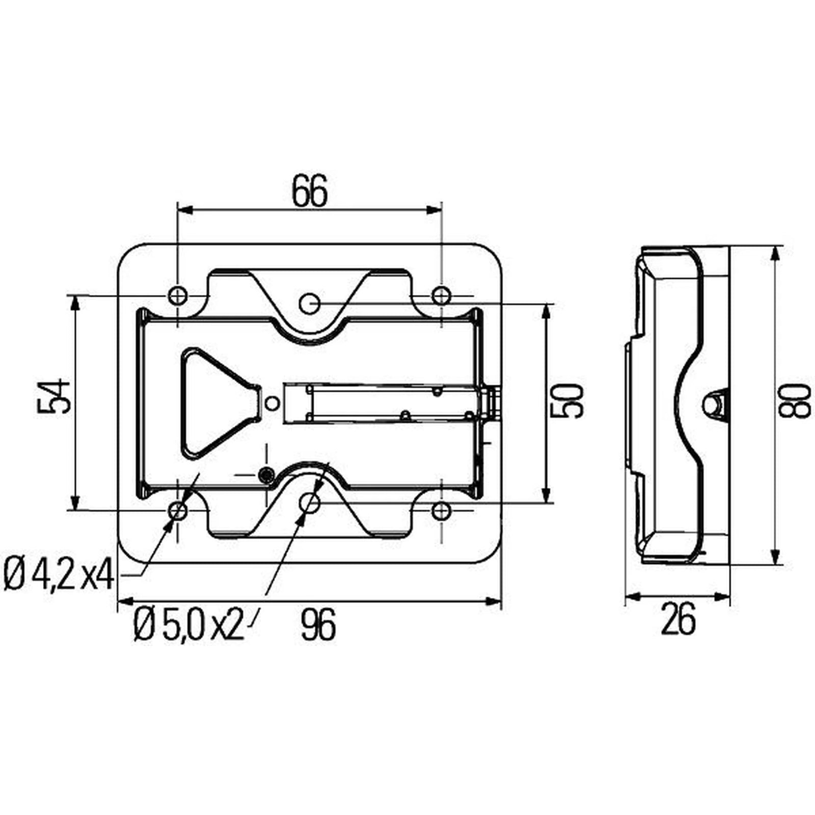 Hella Tail Light / Lamp LED Right 2VB 980 720-501