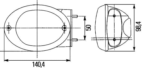 Hella Tail Light / Lamp 2SD 343 130-797