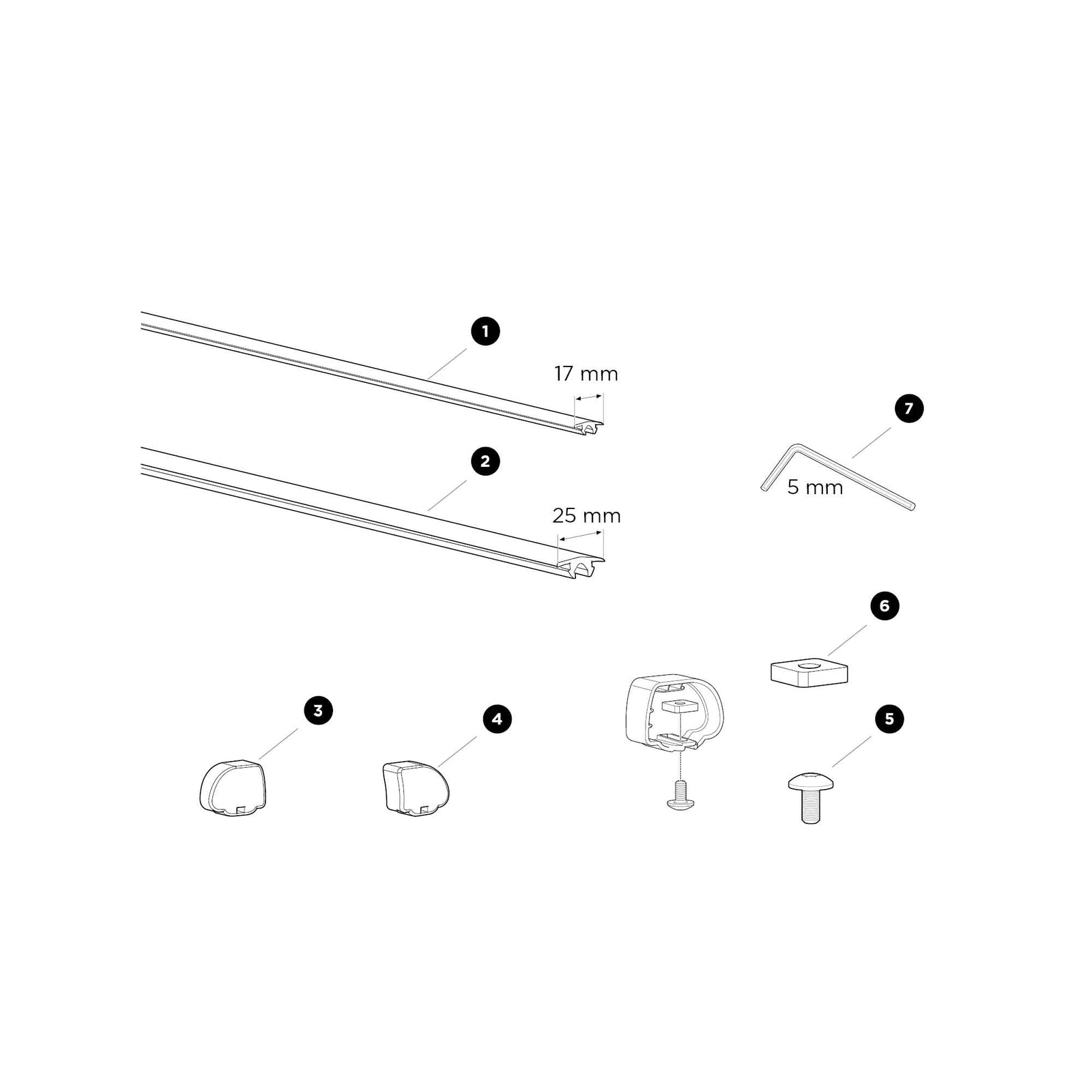 Thule Hexagonal Screw K6S - MPN 1500051152