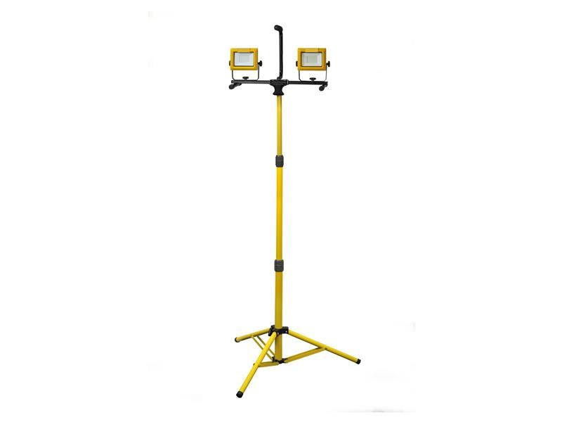 Faithfull Power Plus LED Twin Tripod Site Light 70W 240V