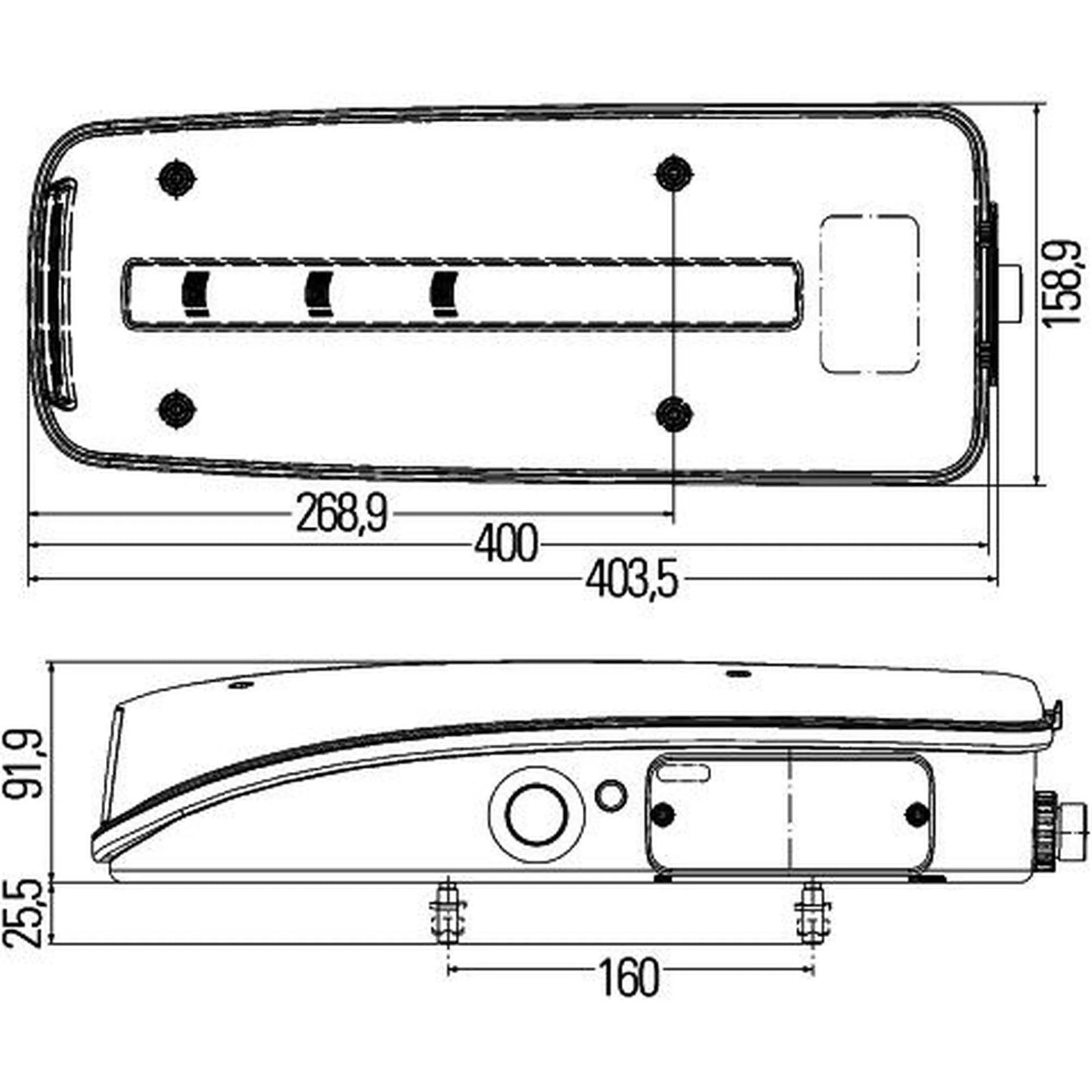 Hella Tail Light / Lamp LED Left 2VD 012 381-211