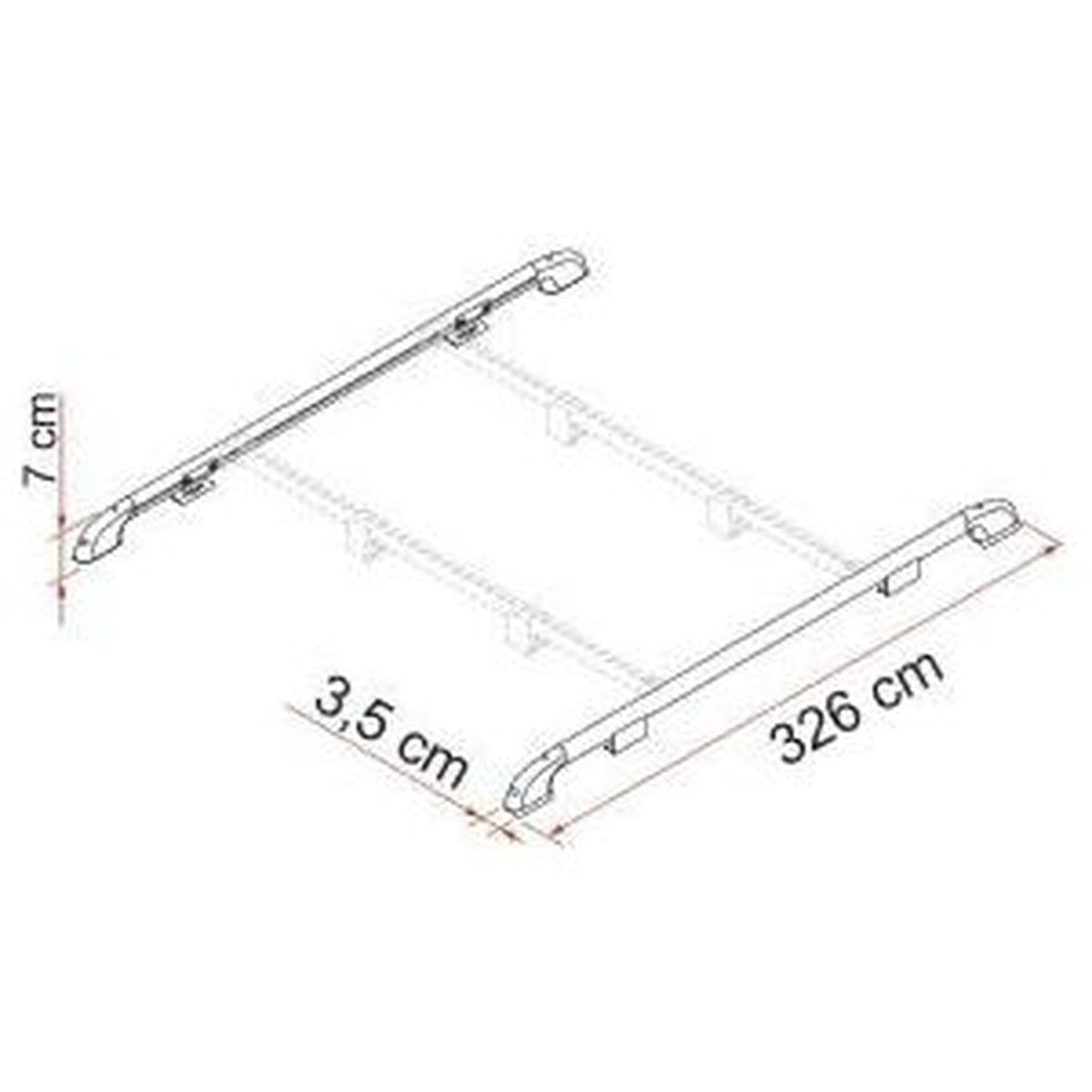 Fiamma Roof Rail 05516-01-