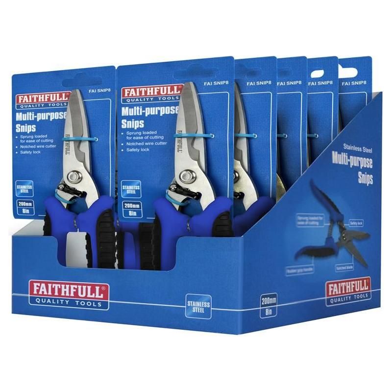 Faithfull Multipurpose Snips 200mm (8in)