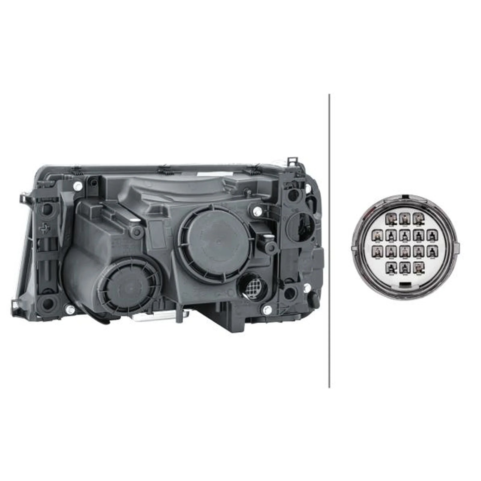 Hella Headlight Headlamp W5W Right 1EL 238 022-821