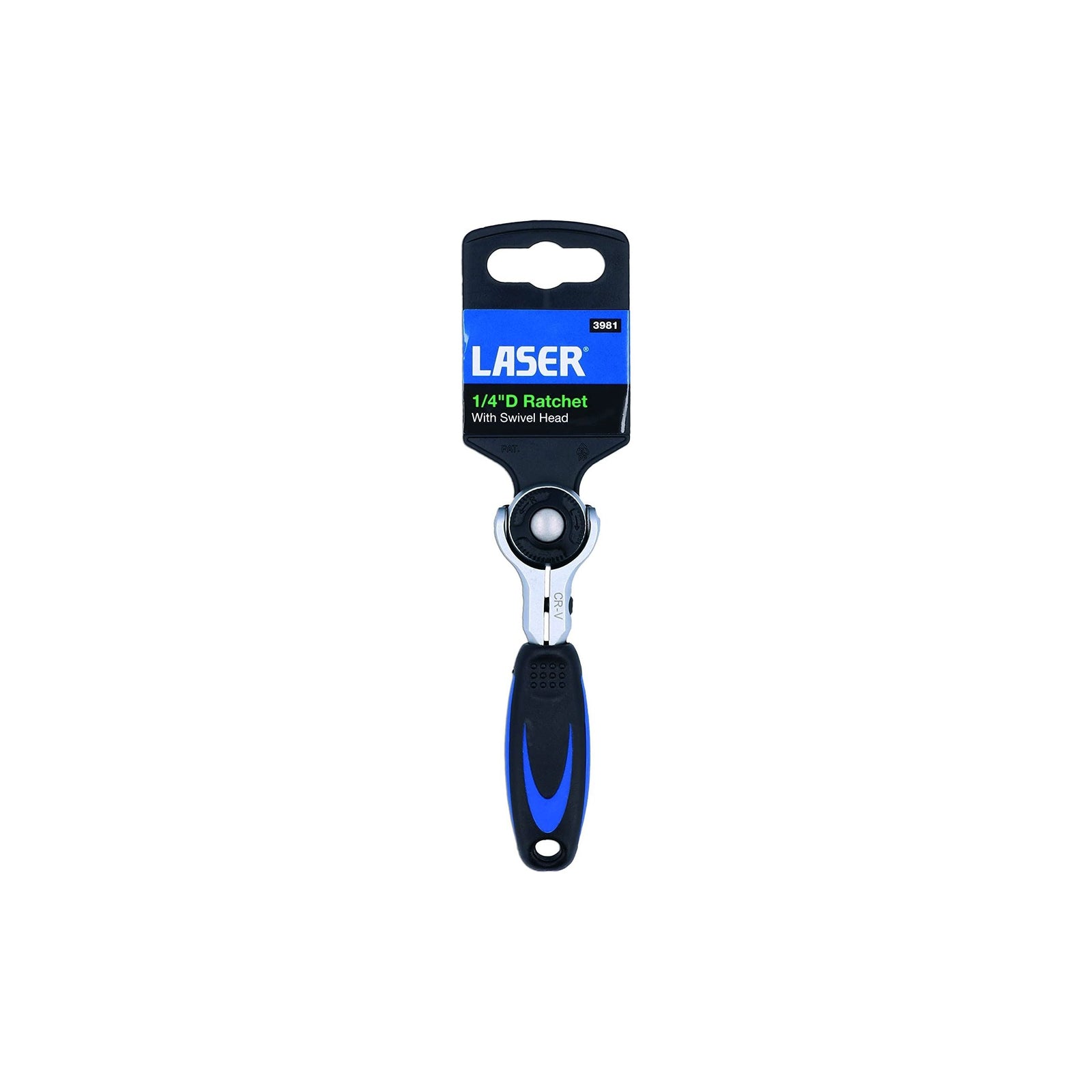 Laser Swivel Head Ratchet 1/4"D 3981