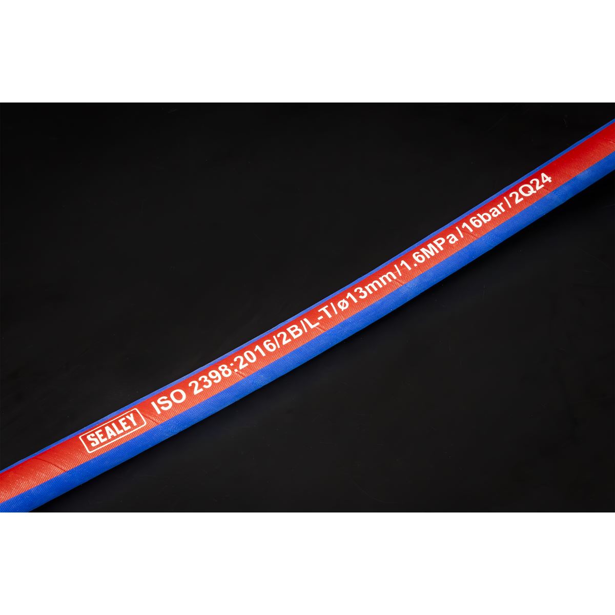 Sealey Extra-Heavy-Duty Air Hose with 1/2"BSP Unions 5m x 13mm AH5R/12