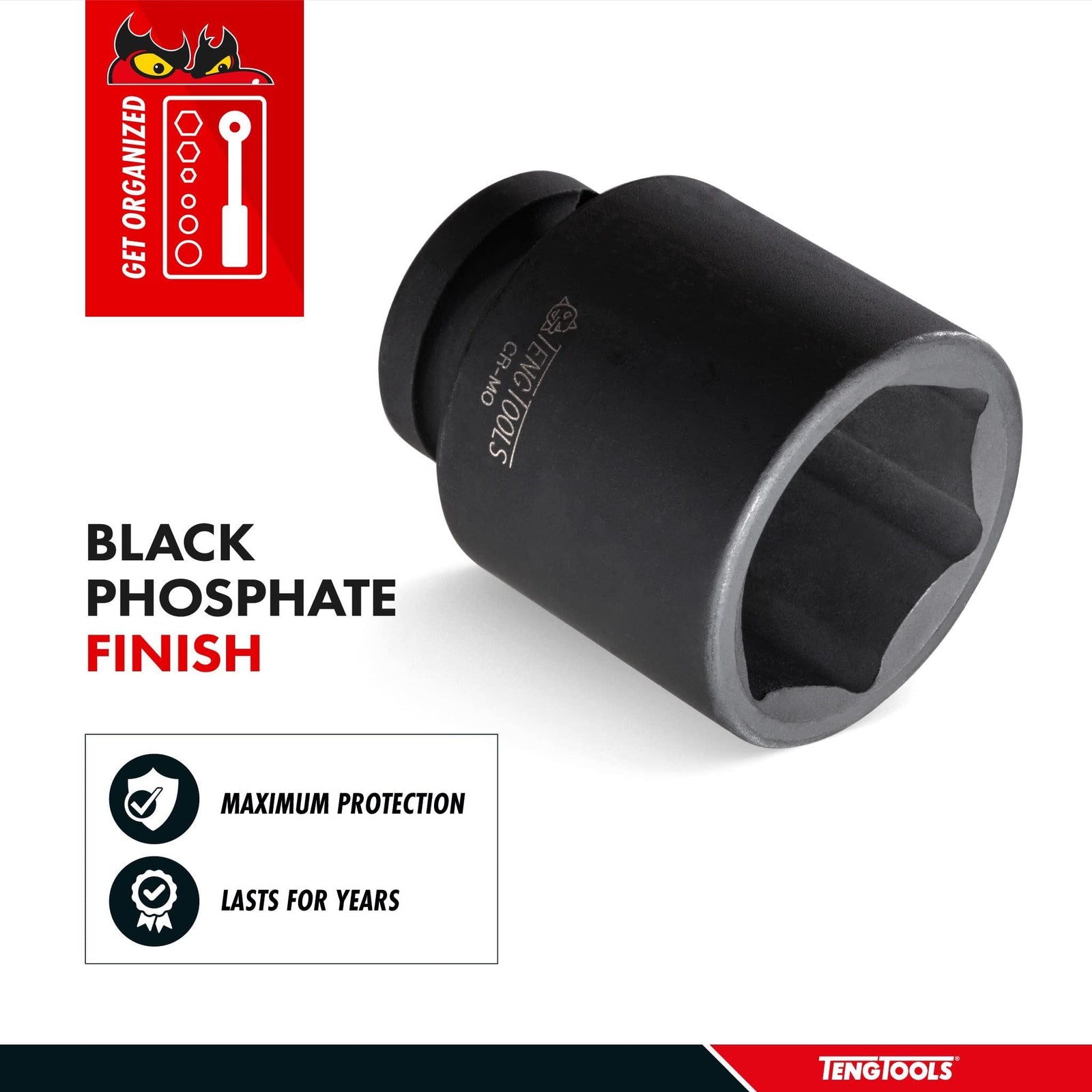 Teng Tools 1/2" Stubby Impact Socket DIN Metric 14mm