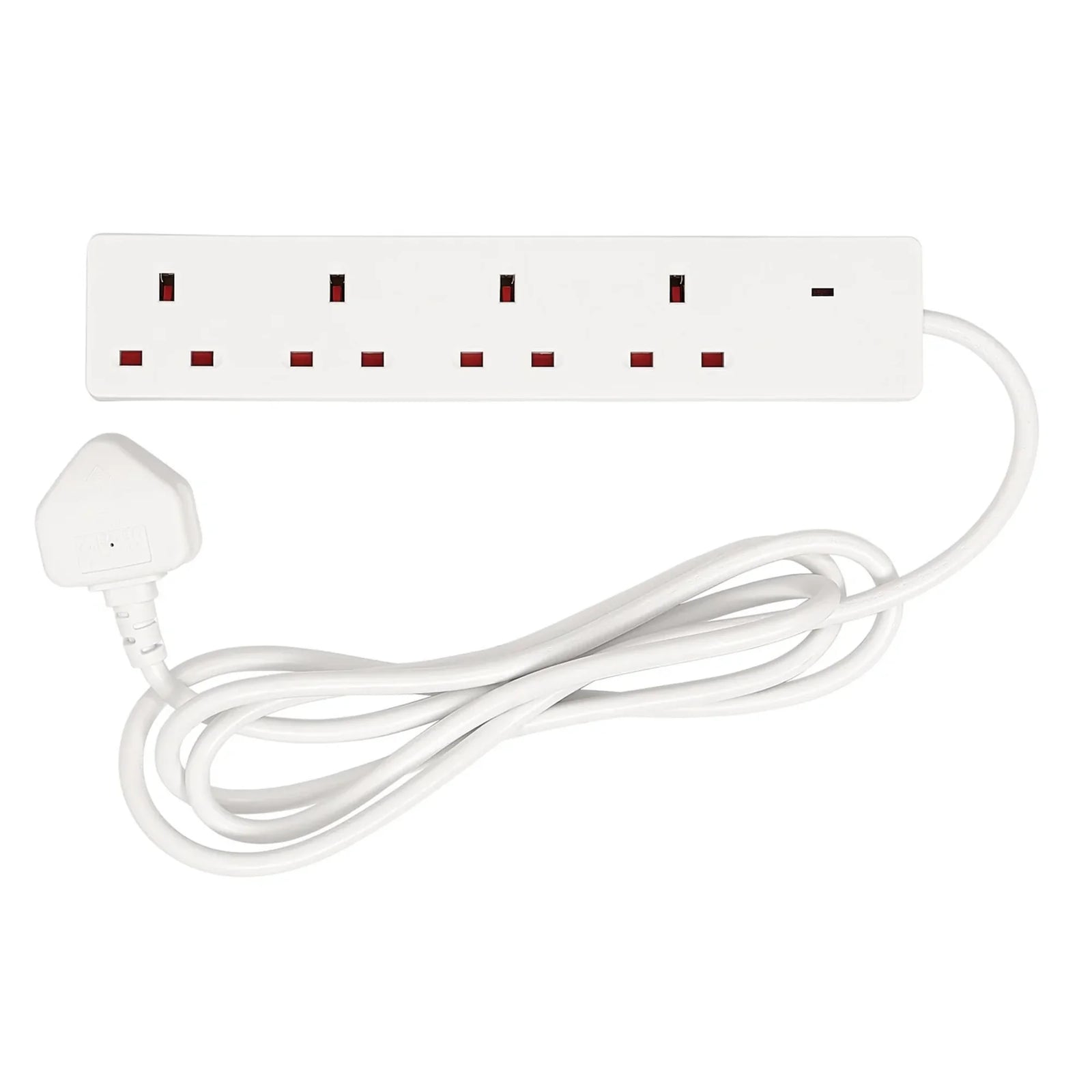Draper 4 Way Extension Lead, 2m Cable