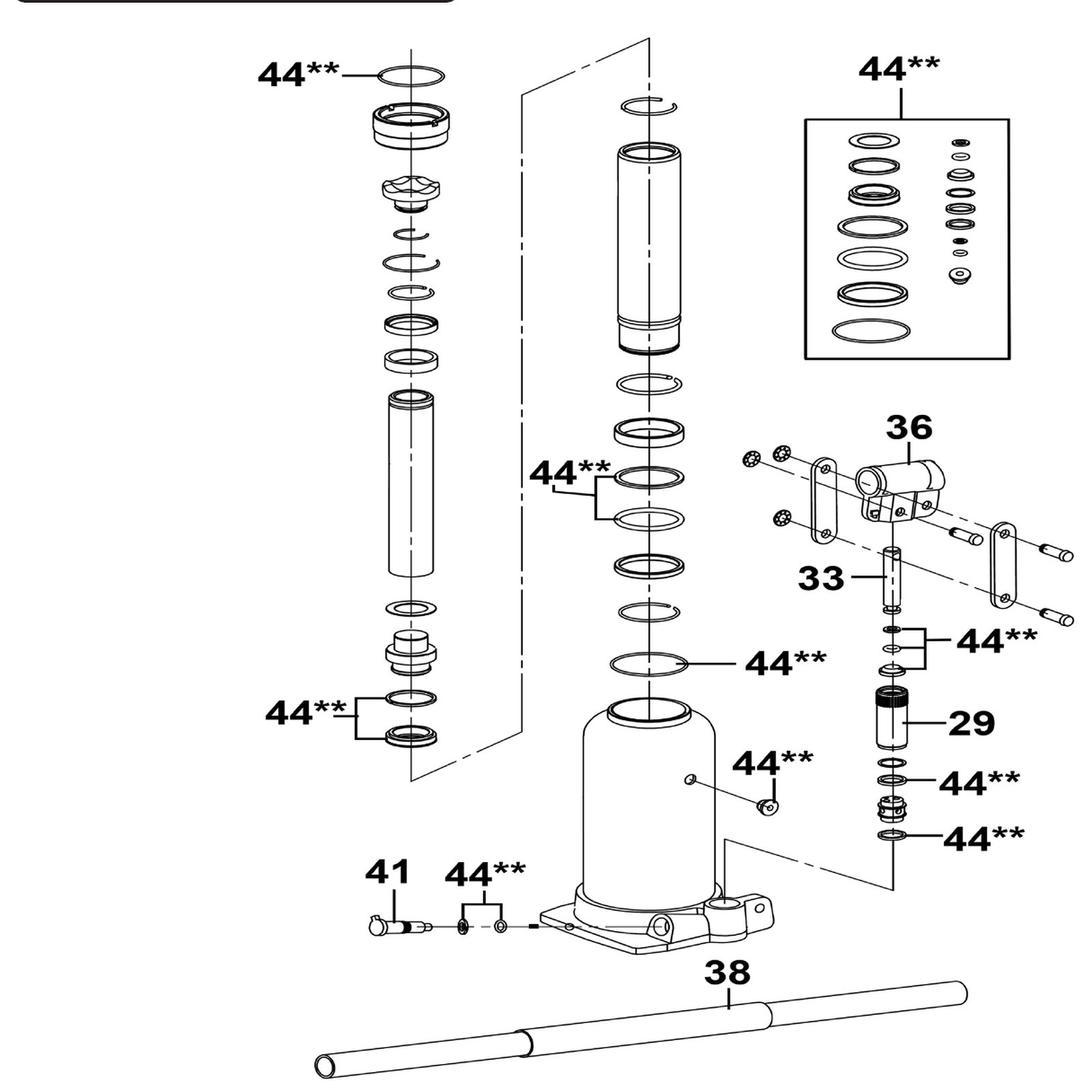 Sealey Set Kit for PTBJ5S PTBJ5S-44