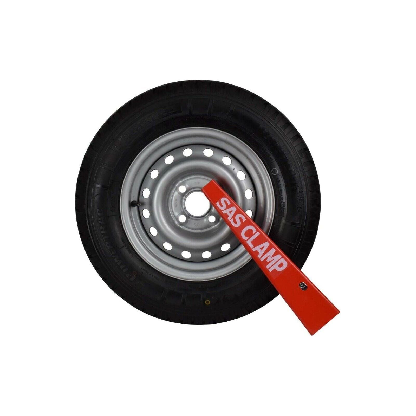 SAS HD3 Wheel Clamp 12" to 16″ Steel Wheels upto 225mm Width Trailer Caravan