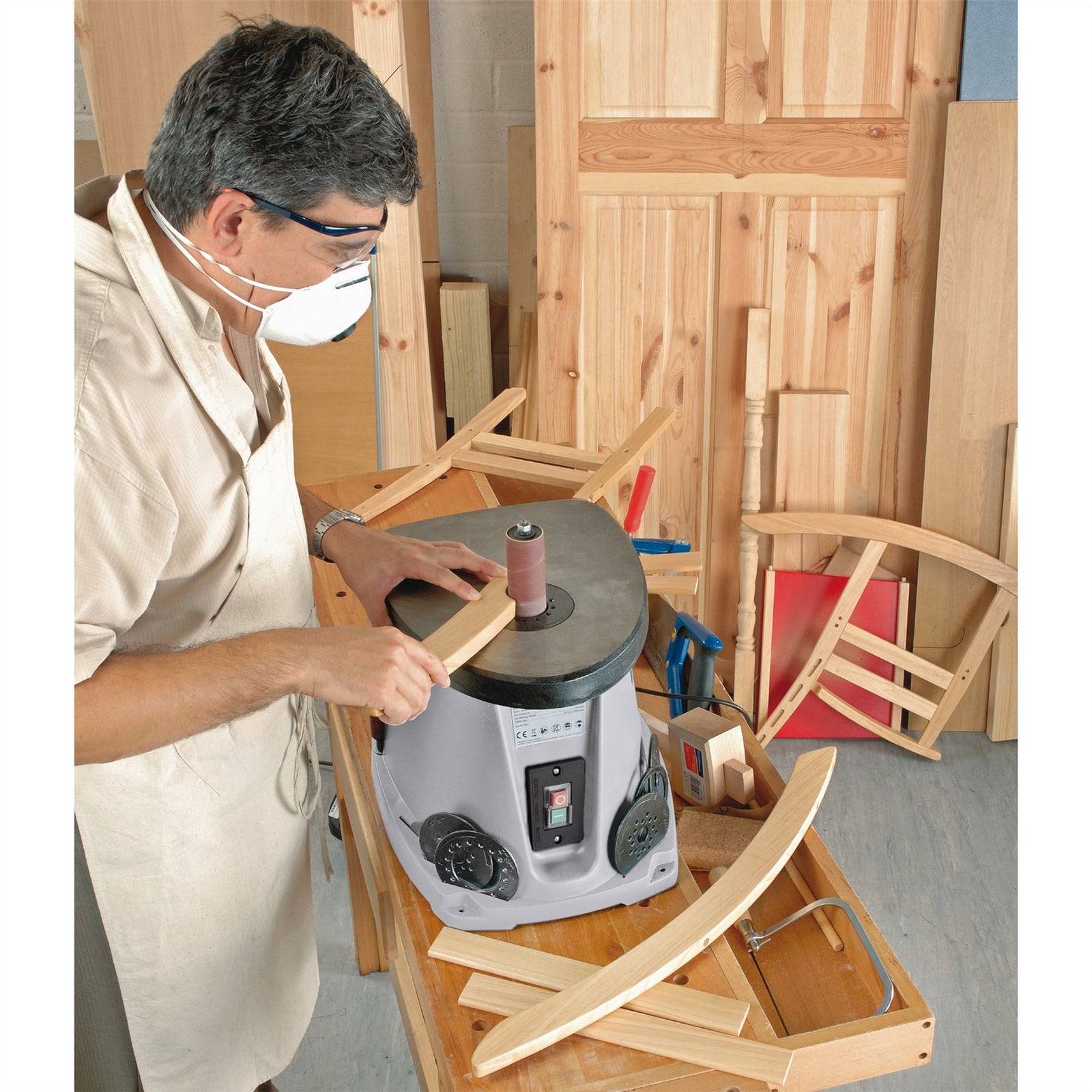 Draper Oscillating Spindle Sander, 450W 10773