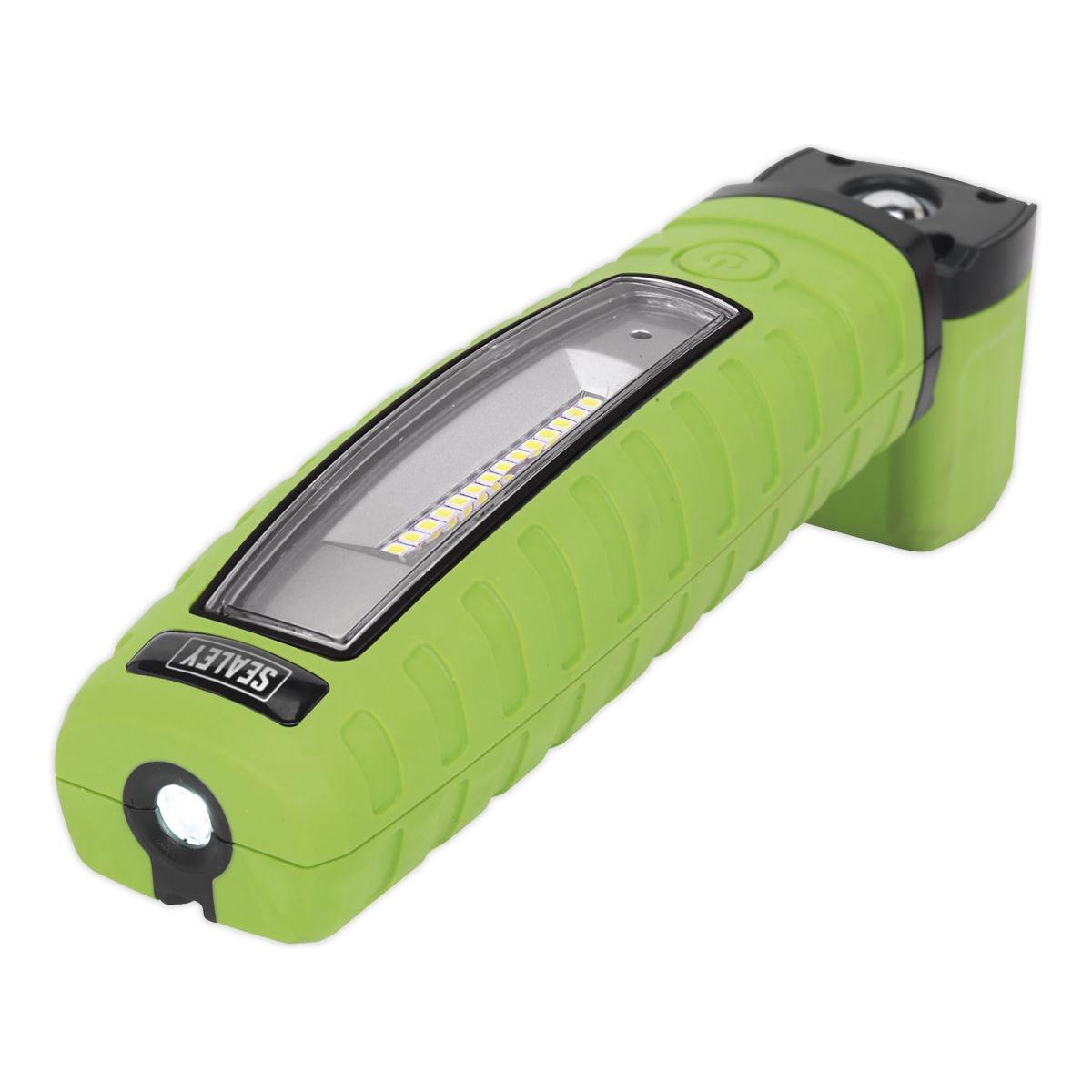Sealey Rechargeable 360 Inspection Light 14 SMD LED & SMD 3W LED Green