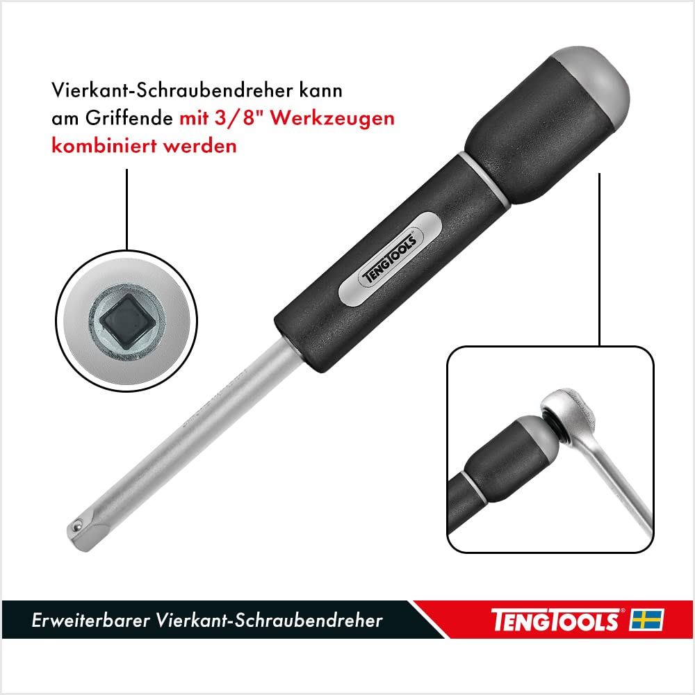 Teng Tools 3/8" Socket Set 6 pt TT1 19 Pieces