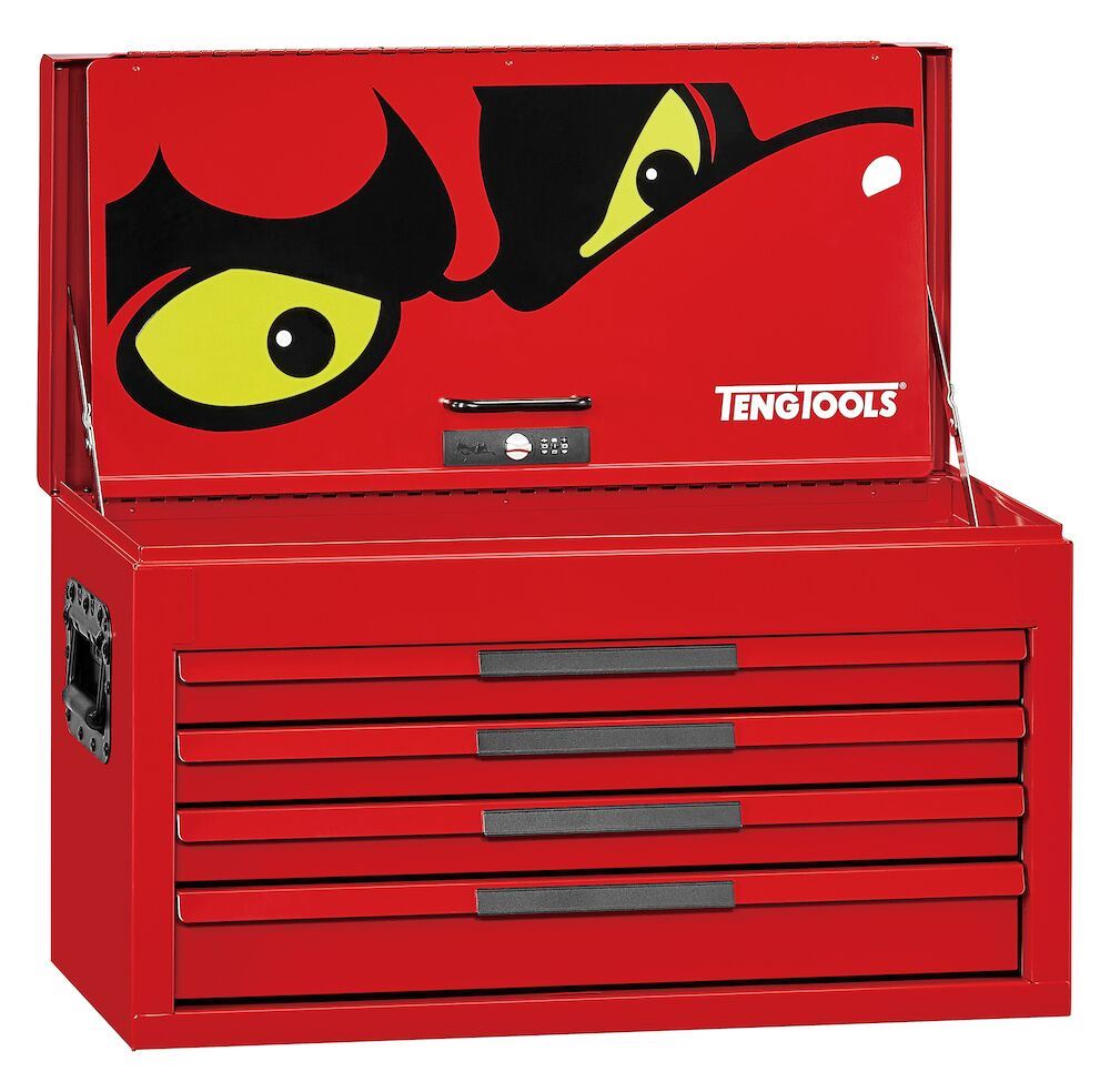 Teng Tools 26" PRO35™ tool chest 4 drawers red