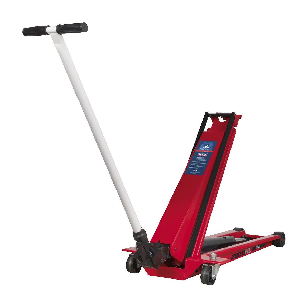 Sealey High Lift Low Profile Trolley Jack 2 Tonne 2200HL