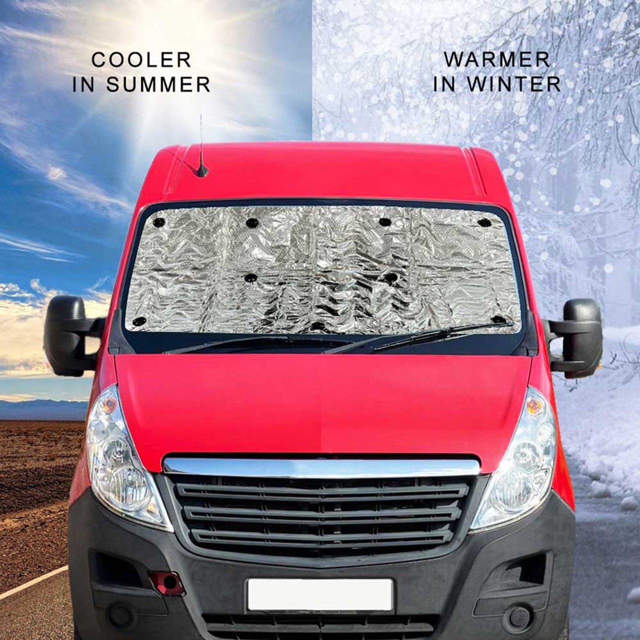 Olpro Renault Master 2010 Internal Thermal Blinds